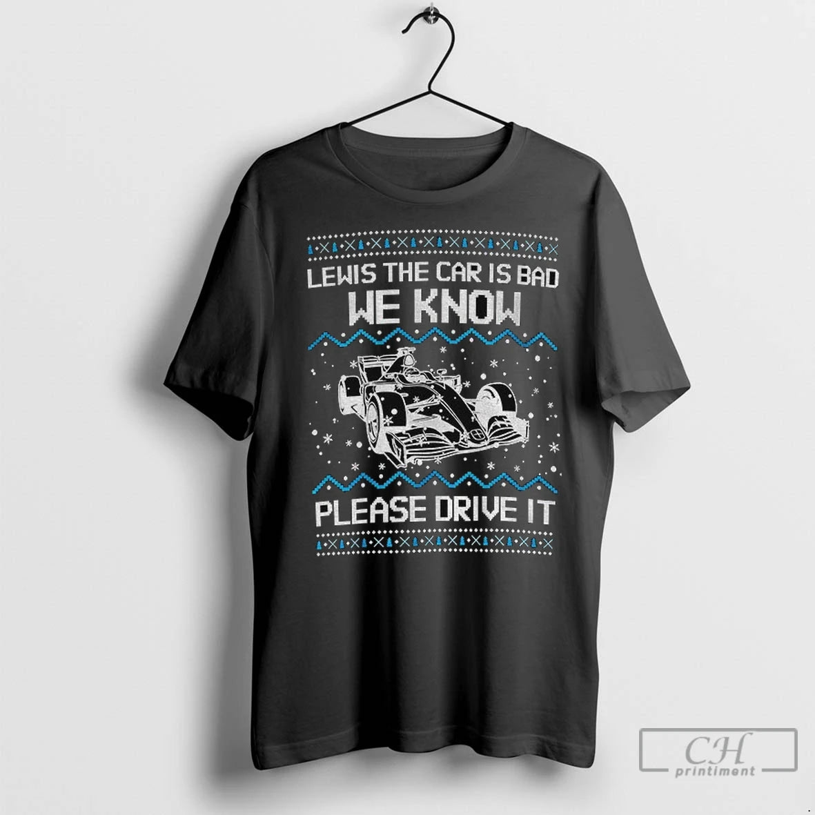 Premium Lewis The Car Is Bad We Know Please Drive It Merry Christmas Shirt Hoodie Sweatshirt | PurePodTees.com