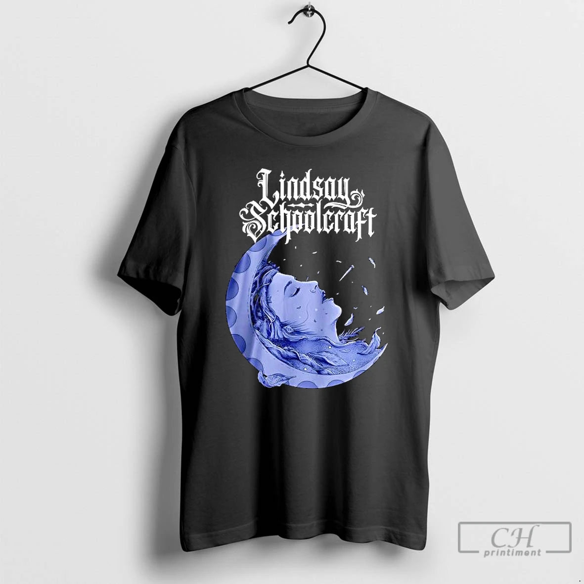 Premium Lindsay Schoolcraft Crescent Moon Woman T Shirts Hoodie Sweatshirt | PurePodTees.com