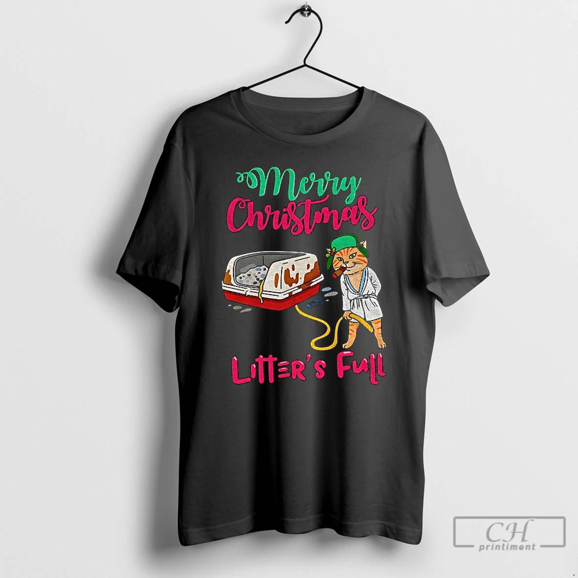 Premium Litters Full Christmas Cat Meme T Shirts Hoodie Sweatshirt | PurePodTees.com