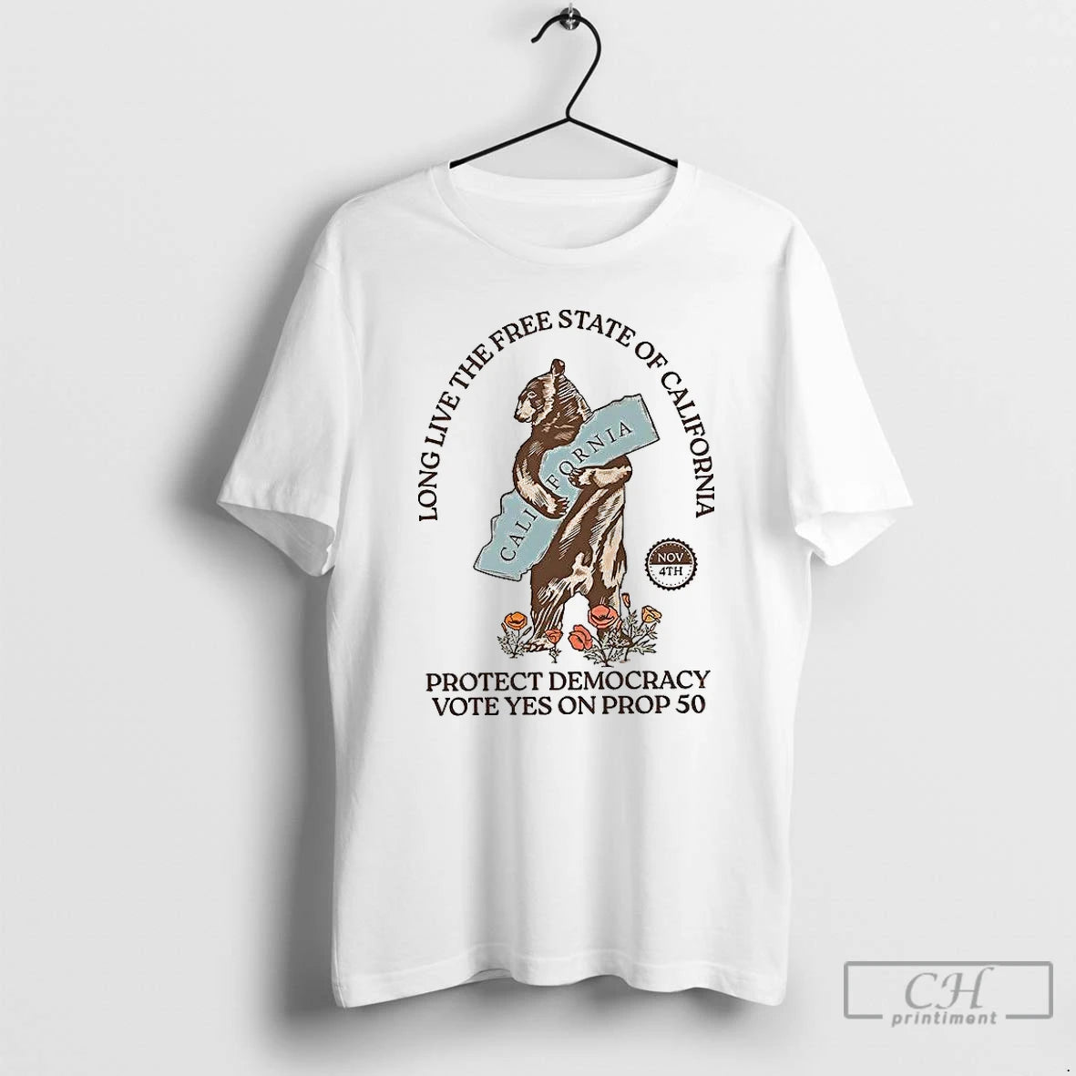 Premium Long Live The Free State Of California T Shirts Hoodie Sweatshirt | PurePodTees.com