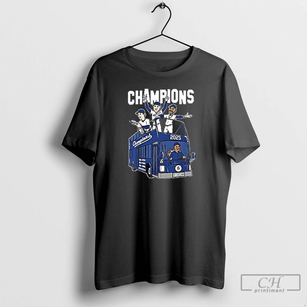 Premium Los Angeles Are Back To Back Champions 2025 On The Parade Float T Shirts Hoodie Sweatshirt | PurePodTees.com