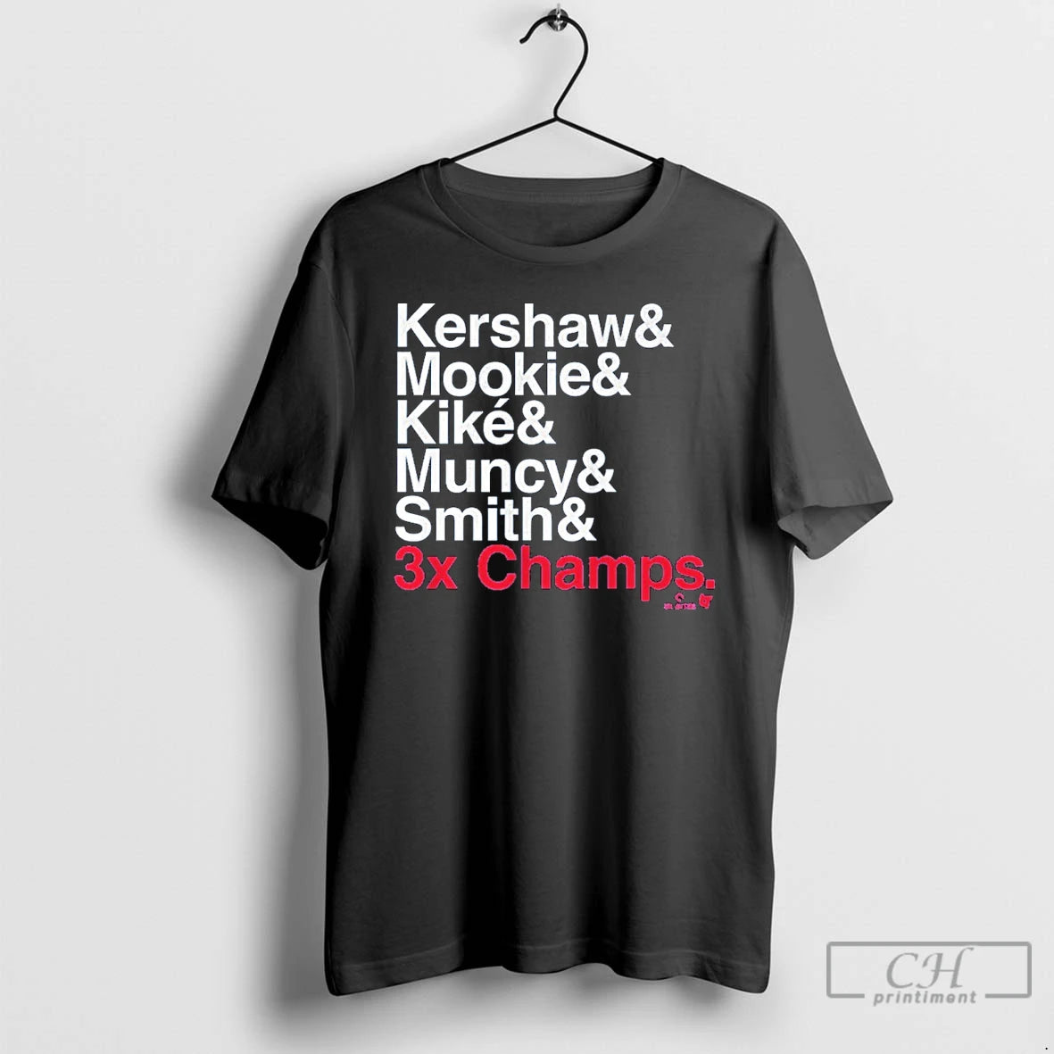 Premium Los Angeles Baseball Ampersand 3 Time Champs T Shirts Hoodie Sweatshirt | PurePodTees.com