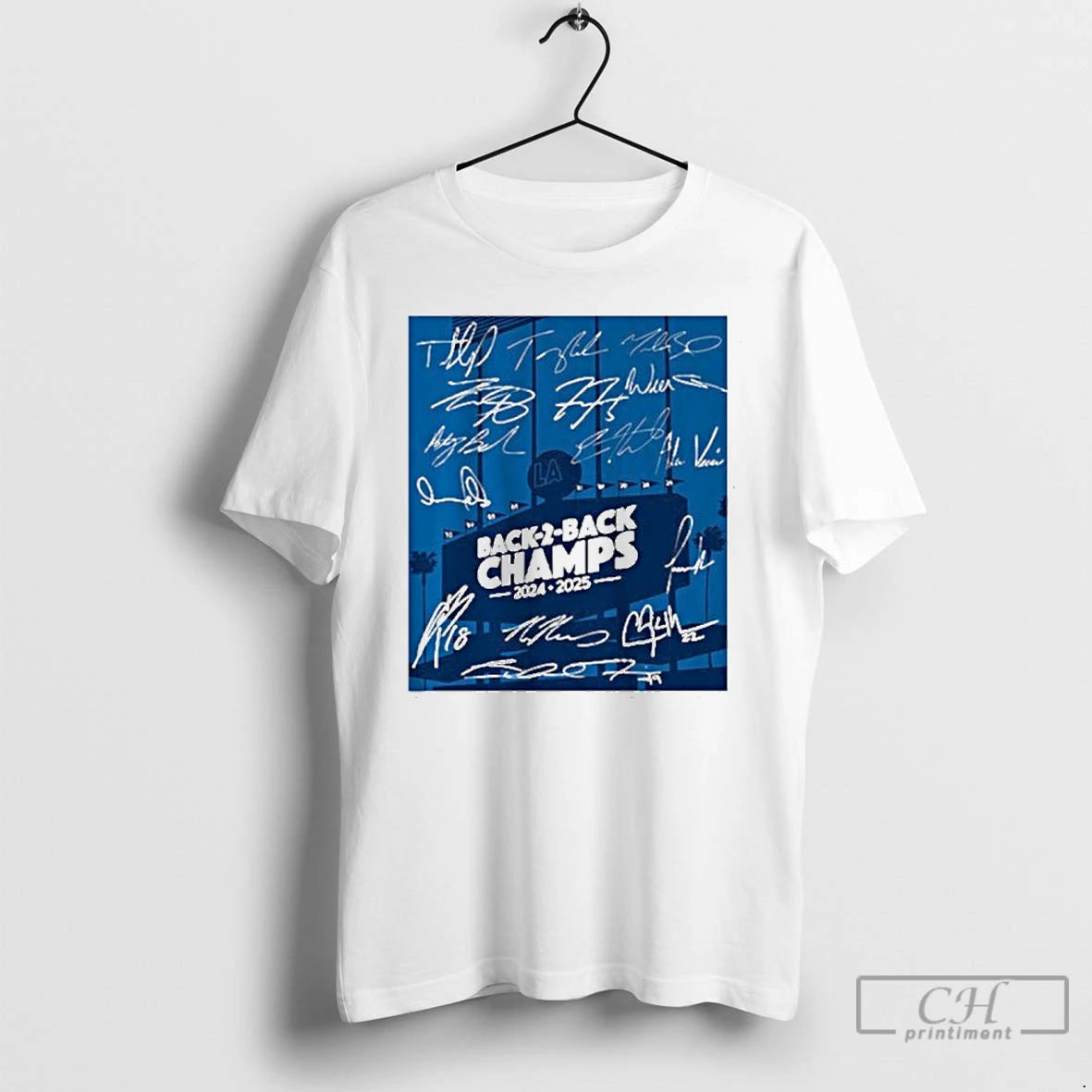 Premium Los Angeles Baseball Back To Back Champs T Shirts Hoodie Sweatshirt | PurePodTees.com