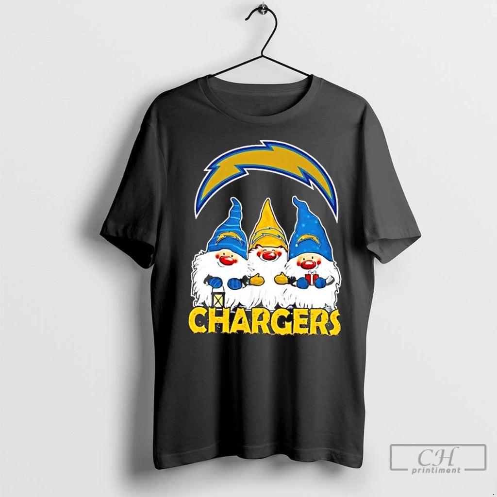 Premium Los Angeles Chargers X Gnomes Xmas Christmas Shirt Hoodie Sweatshirt | PurePodTees.com