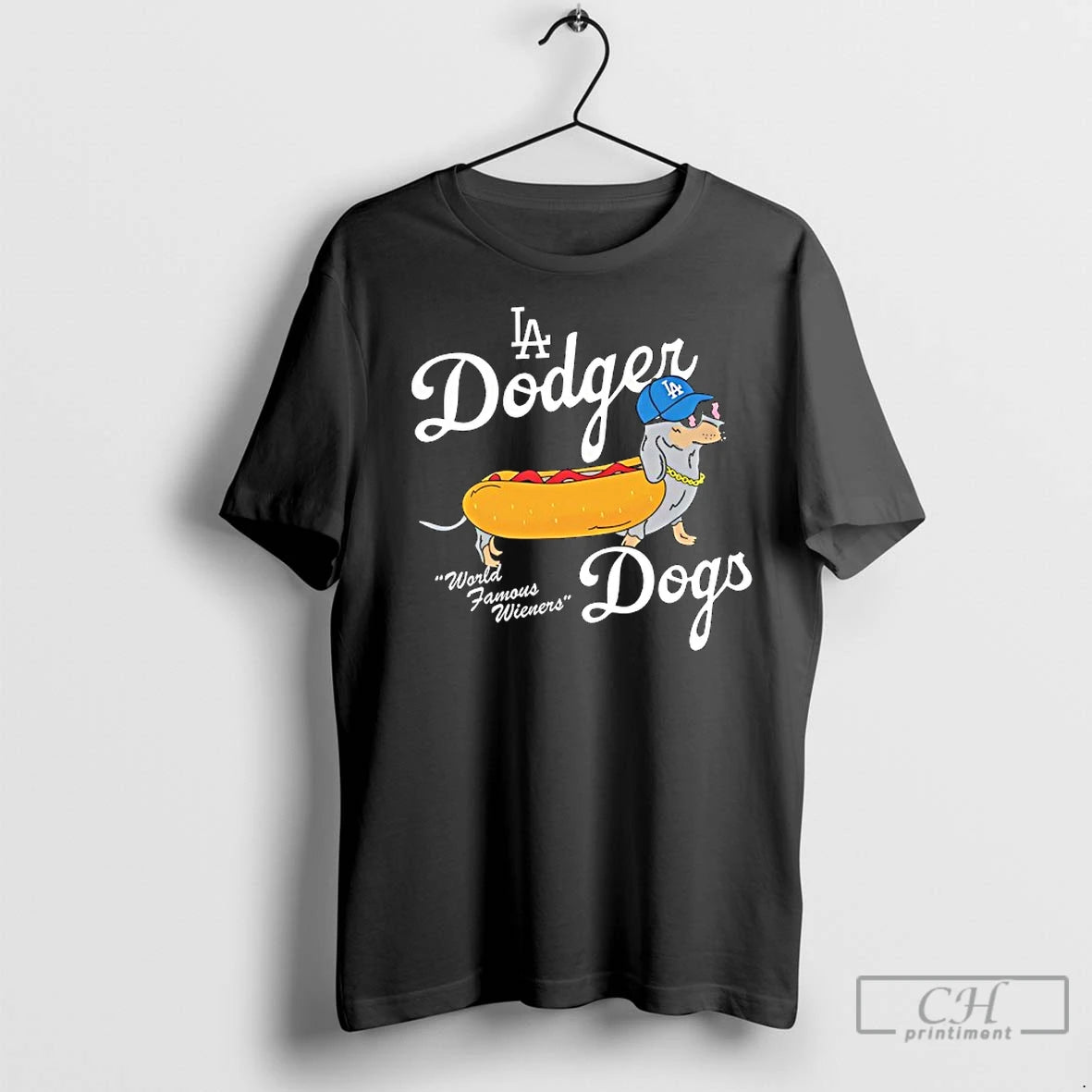 Premium Los Angeles Dodger World Famous Wieners Dogs La Shirt Hoodie Sweatshirt | PurePodTees.com
