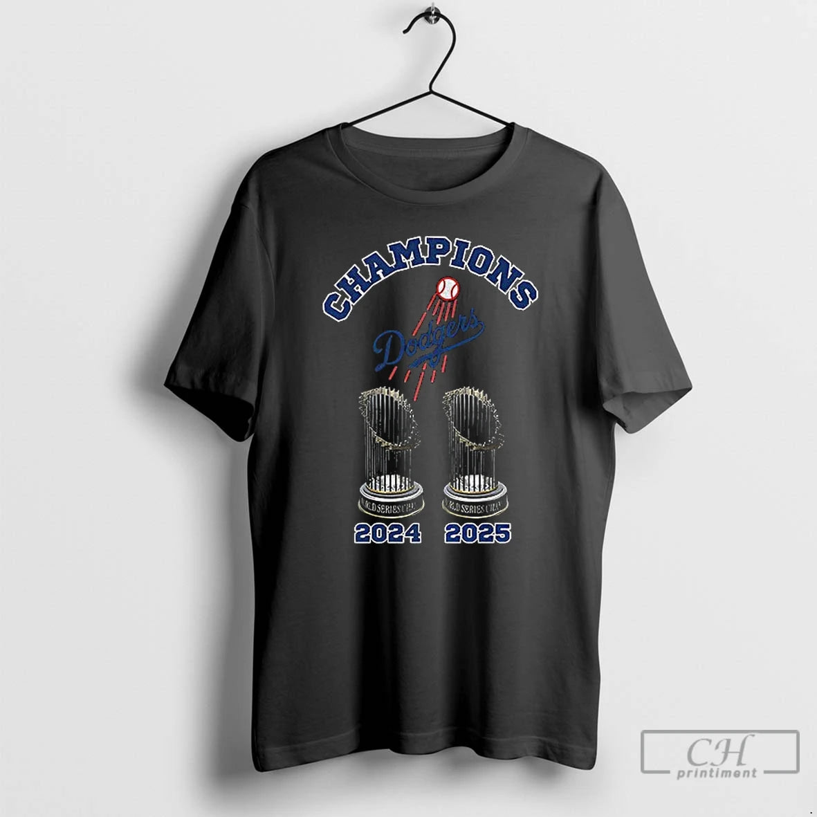 Premium Los Angeles Dodgers 2024 2025 World Series Champions Trophies T Shirts Hoodie Sweatshirt | PurePodTees.com