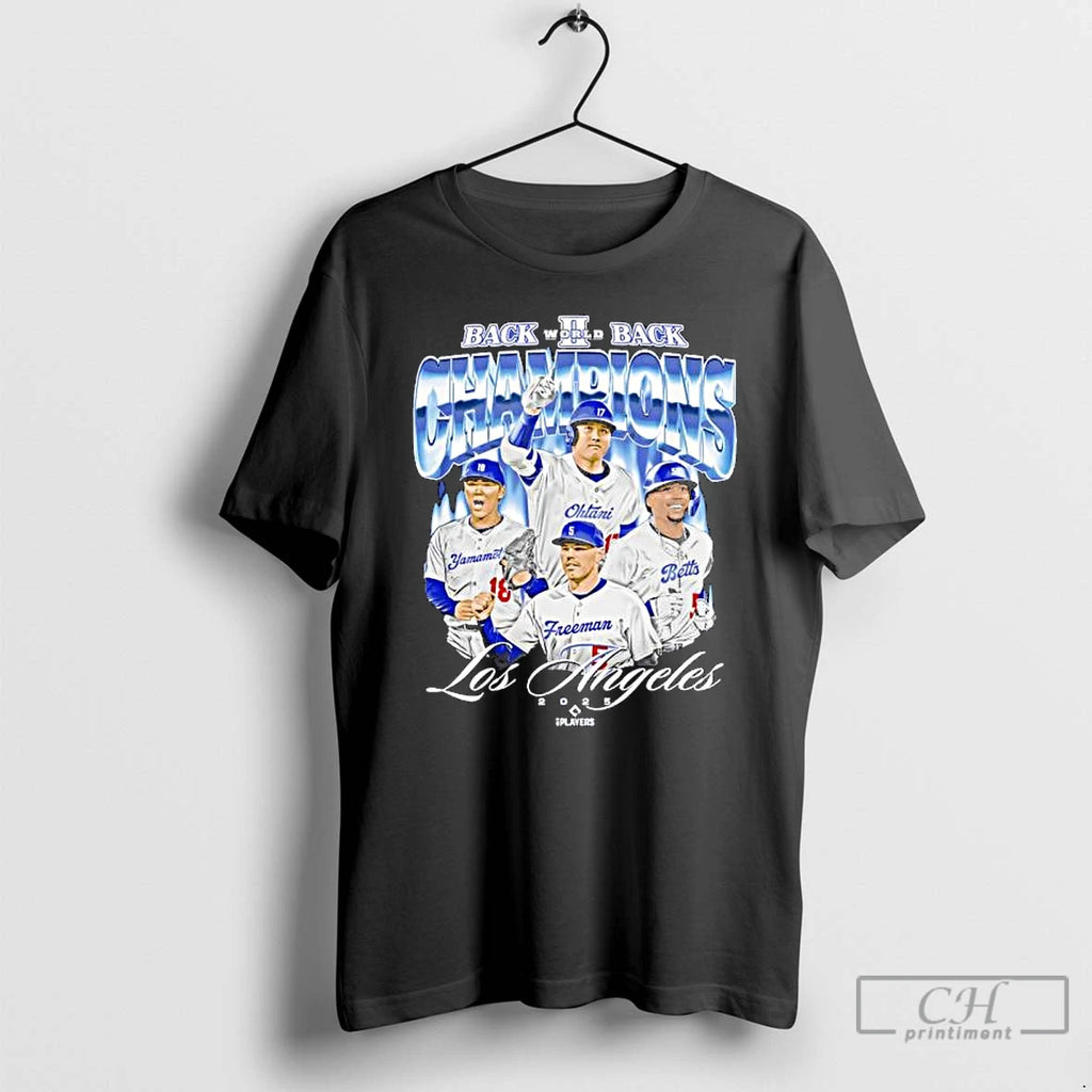 Premium Los Angeles Dodgers 2025 Back To Back Baseball World Champions T Shirts Hoodie Sweatshirt | PurePodTees.com