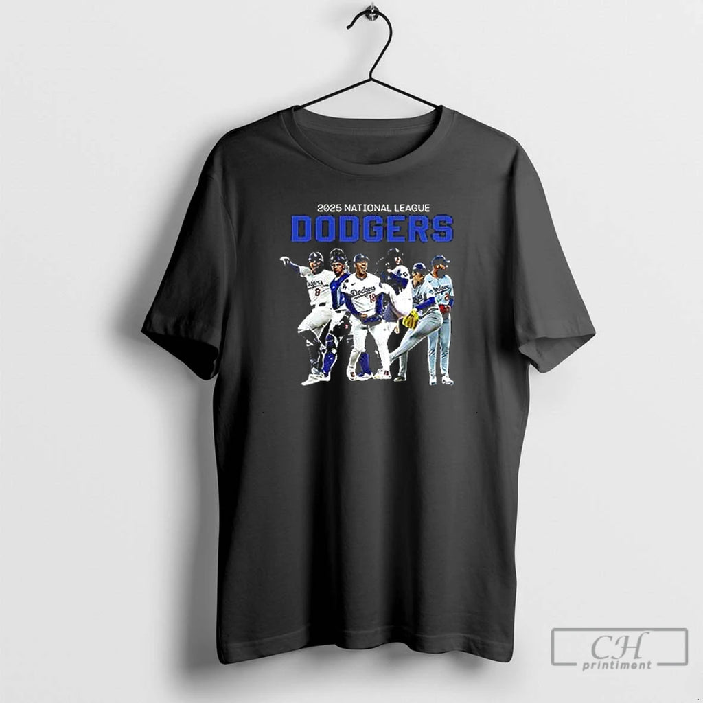Premium Los Angeles Dodgers 2025 National League Dodgers Team T Shirts Hoodie Sweatshirt | PurePodTees.com