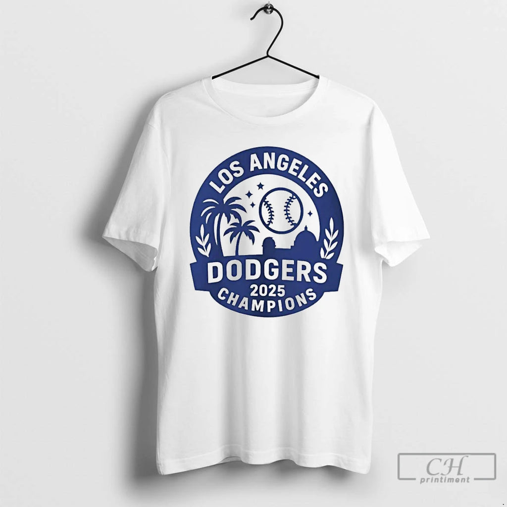 Premium Los Angeles Dodgers 2025 World Series Champions Mlb Logo T Shirts Hoodie Sweatshirt | PurePodTees.com