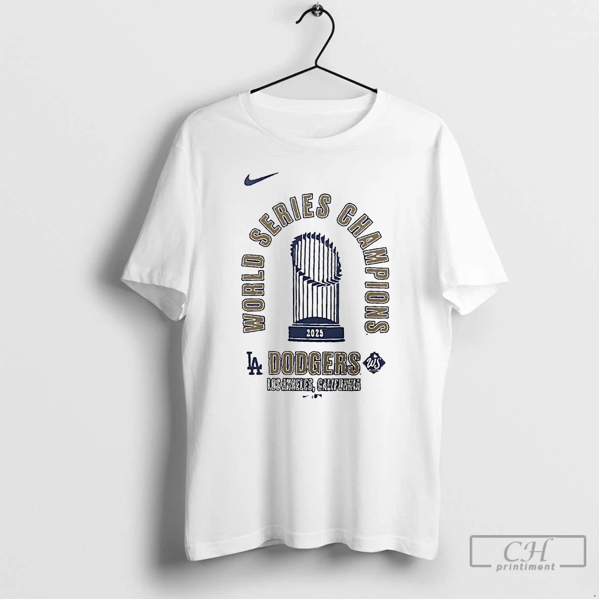 Premium Los Angeles Dodgers 2025 World Series Champions Trophy T Shirts Hoodie Sweatshirt | PurePodTees.com