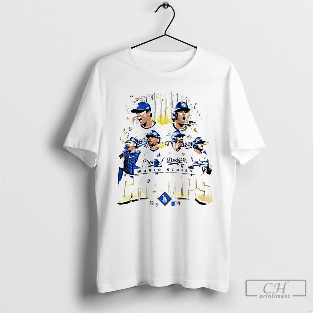 Premium Los Angeles Dodgers 2025 World Series Champs Graphic T Shirts Hoodie Sweatshirt | PurePodTees.com