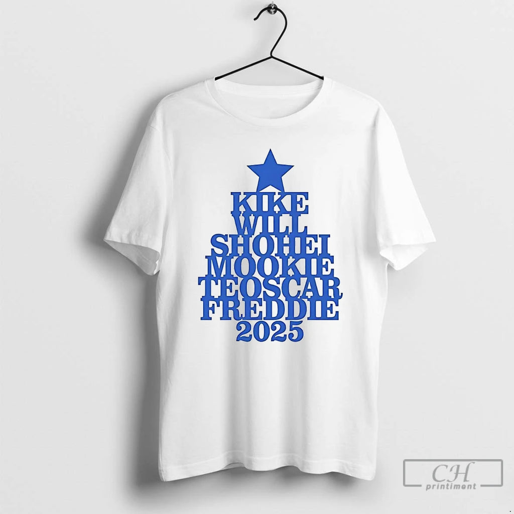 Premium Los Angeles Dodgers 2025 World Series Players Names T Shirts Hoodie Sweatshirt | PurePodTees.com