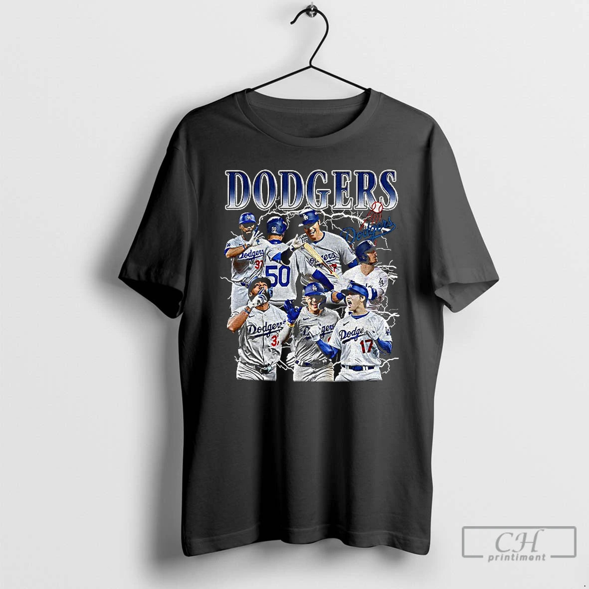 Premium Los Angeles Dodgers All Team 2025 World Series Mlb Champions Storm Graphic T Shirts Hoodie Sweatshirt