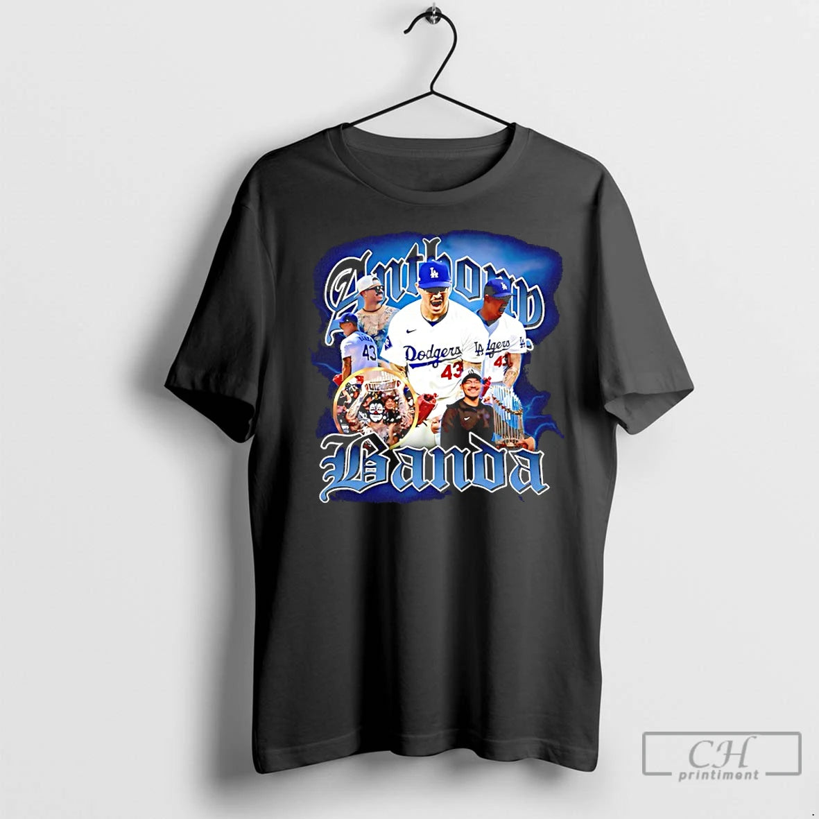 Premium Los Angeles Dodgers Anthony Banda 2025 World Champs 90s Bootleg Shirt Hoodie Sweatshirt | PurePodTees.com