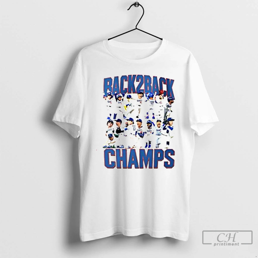 Premium Los Angeles Dodgers Back 2 Back Mini Champs T Shirts Hoodie Sweatshirt | PurePodTees.com
