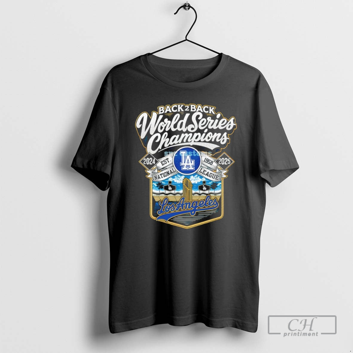 Premium Los Angeles Dodgers Back 2 Back World Series Champions Est 1958 National League 2024 Shirt Hoodie Sweatshirt