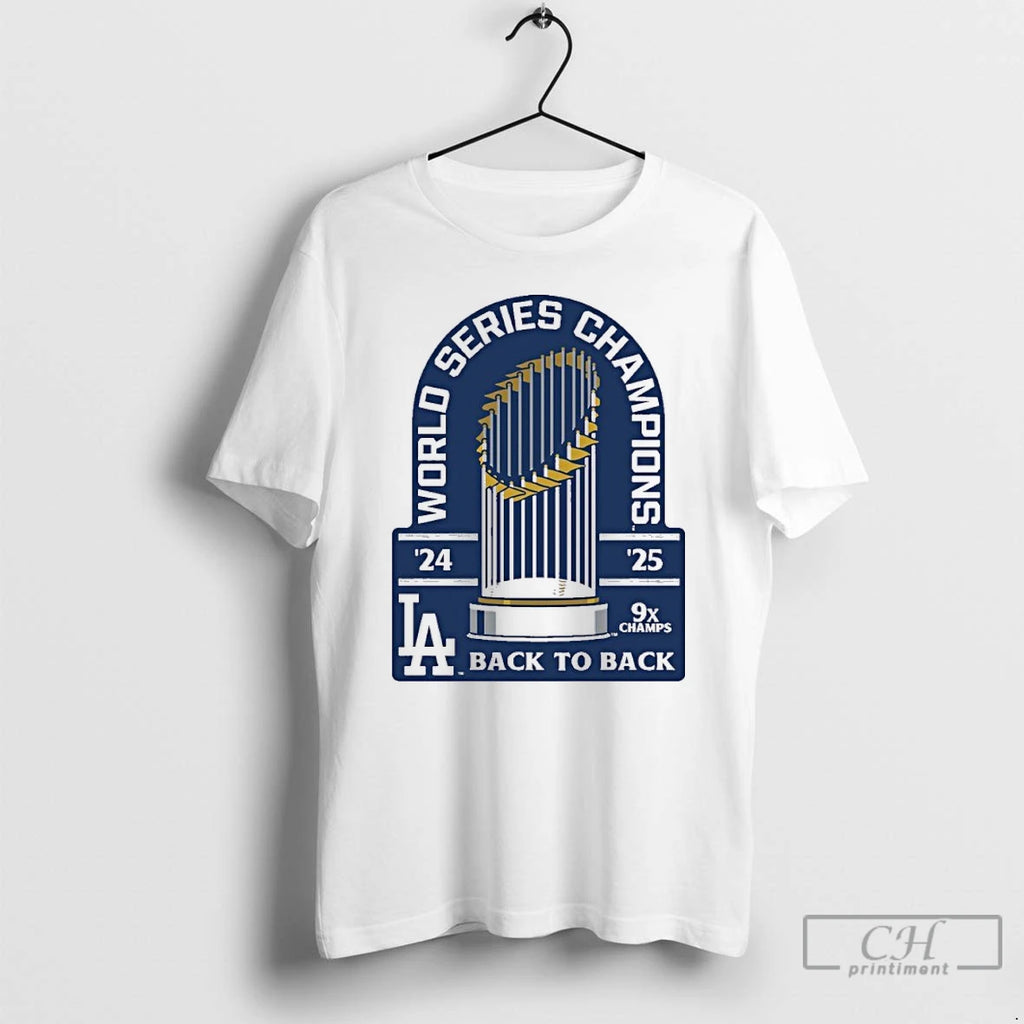 Premium Los Angeles Dodgers Back To Back World Series Champions 9x Champs T Shirts Hoodie Sweatshirt | PurePodTees.com