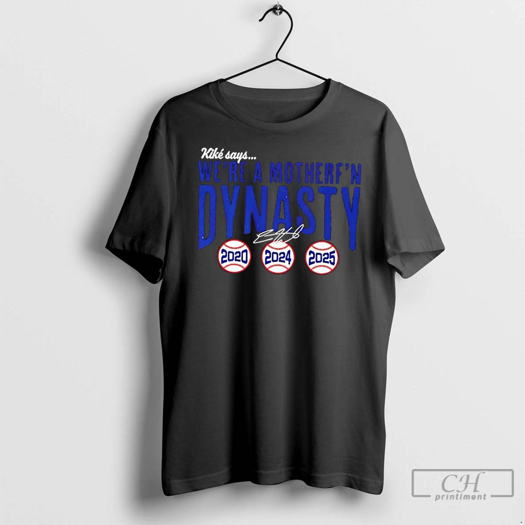 Premium Los Angeles Dodgers Kike Hernandez Mother Fn Dynasty Signature Shirt Hoodie Sweatshirt | PurePodTees.com