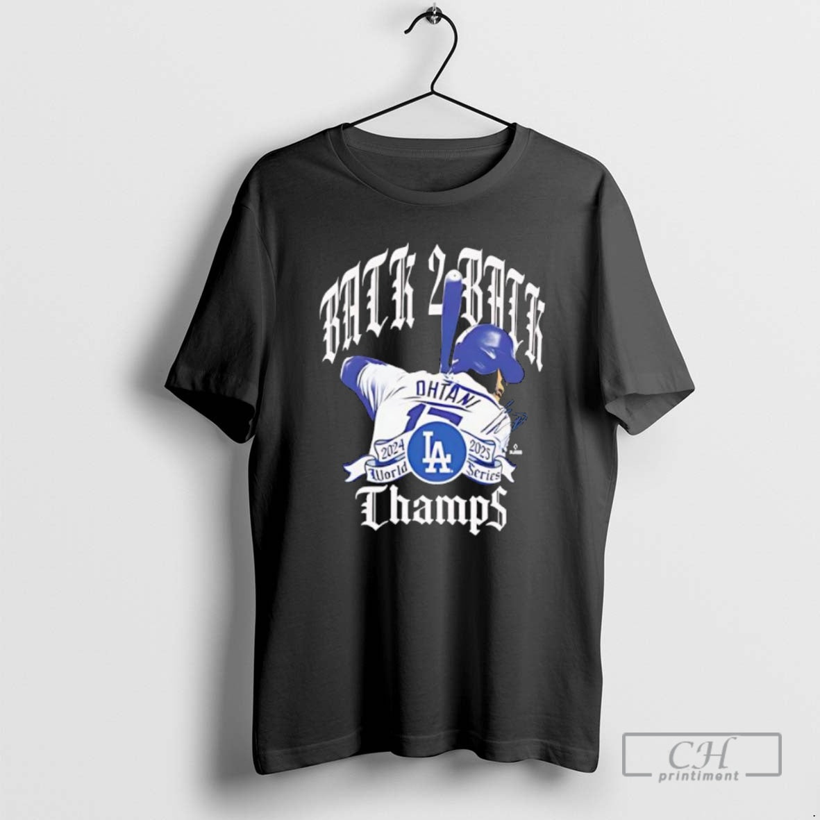 Premium Los Angeles Dodgers Shohei Ohtani New Era Black Back To Back World Series Champions Shirt Hoodie Sweatshirt