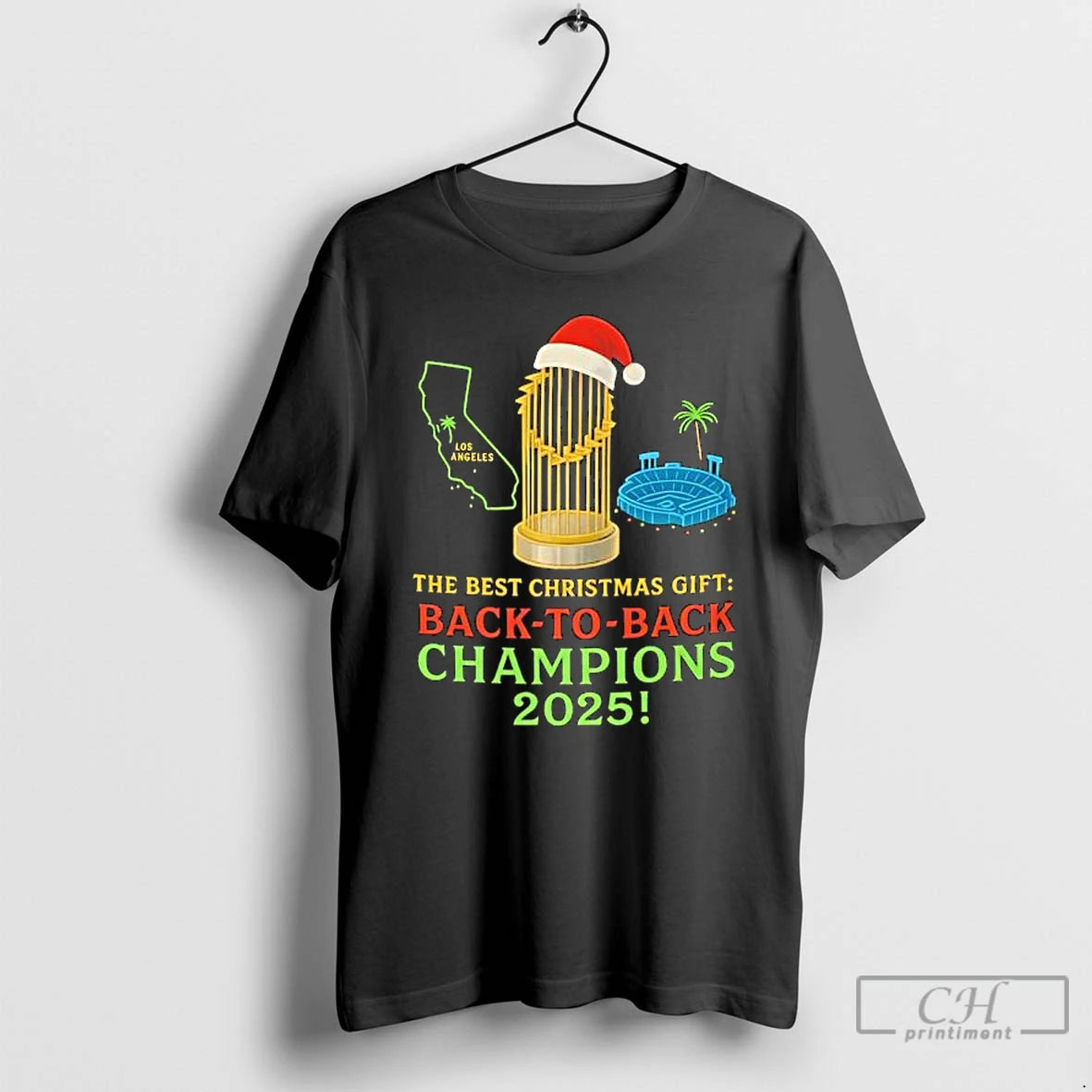 Premium Los Angeles Dodgers The Best Christmas Gift Back To Back Champions 2025 T Shirts Hoodie Sweatshirt | PurePodTees.com