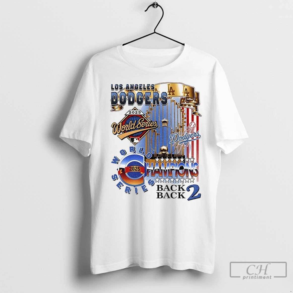 Premium Los Angeles Dodgers Trophy World Series Back 2 Back Champions 2025 Shirt Hoodie Sweatshirt | PurePodTees.com