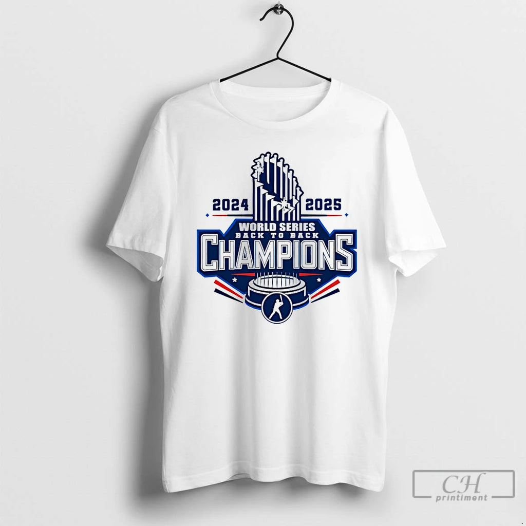 Premium Los Angeles Dodgers Trophy World Series Back To Back 2024 2025 Champions Mlb Shirt Hoodie Sweatshirt