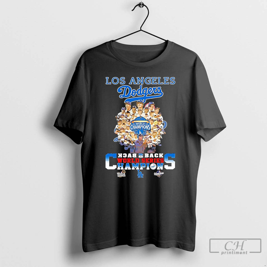Premium Los Angeles Dodgers Back To Back World Series Champions T Shirts Hoodie Sweatshirt | PurePodTees.com