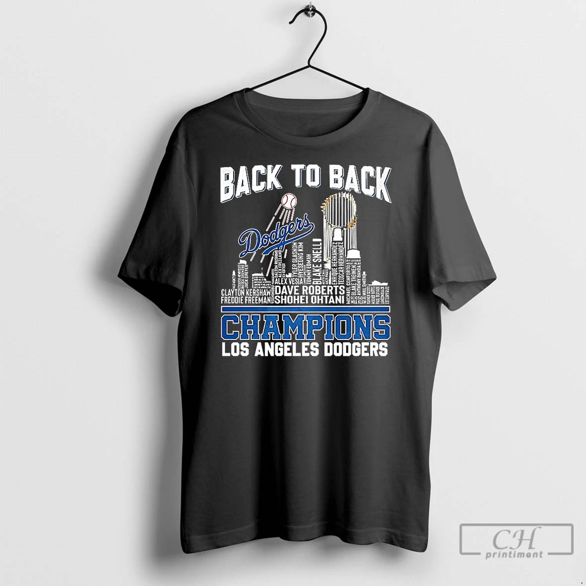 Premium Los Angeles Dodgers Back To Back World Series Champions Name Player City Skyline Shirt Hoodie Sweatshirt