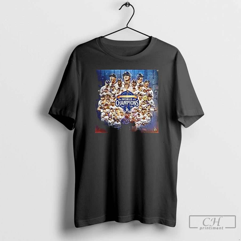 Premium Los Angeles Dodgers Back To Back World Champions 2024 2025 Team Players T Shirts Hoodie Sweatshirt | PurePodTees.com