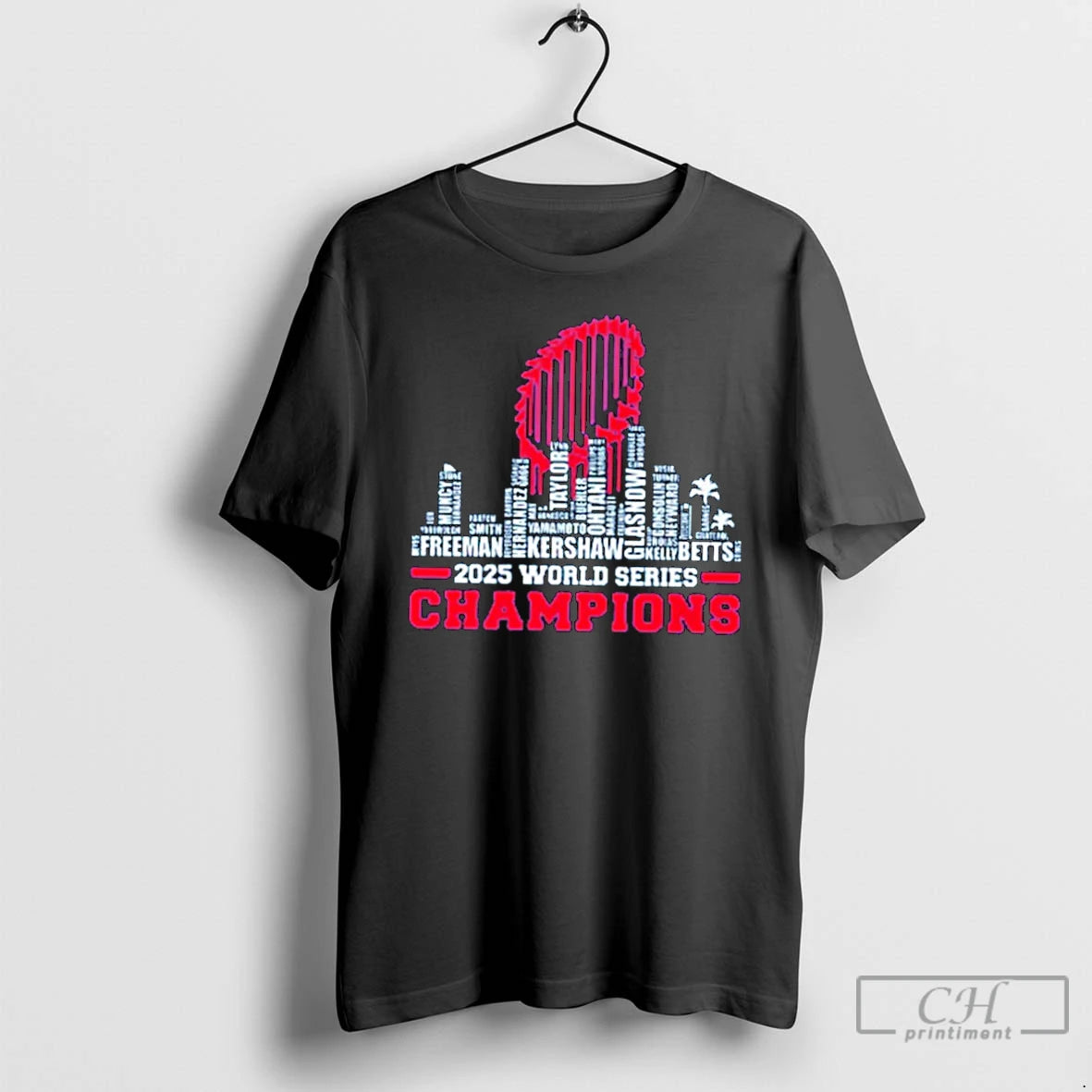 Premium Los Angeles Dodgers Baseball 2025 All Team Player Champions T Shirts Hoodie Sweatshirt | PurePodTees.com