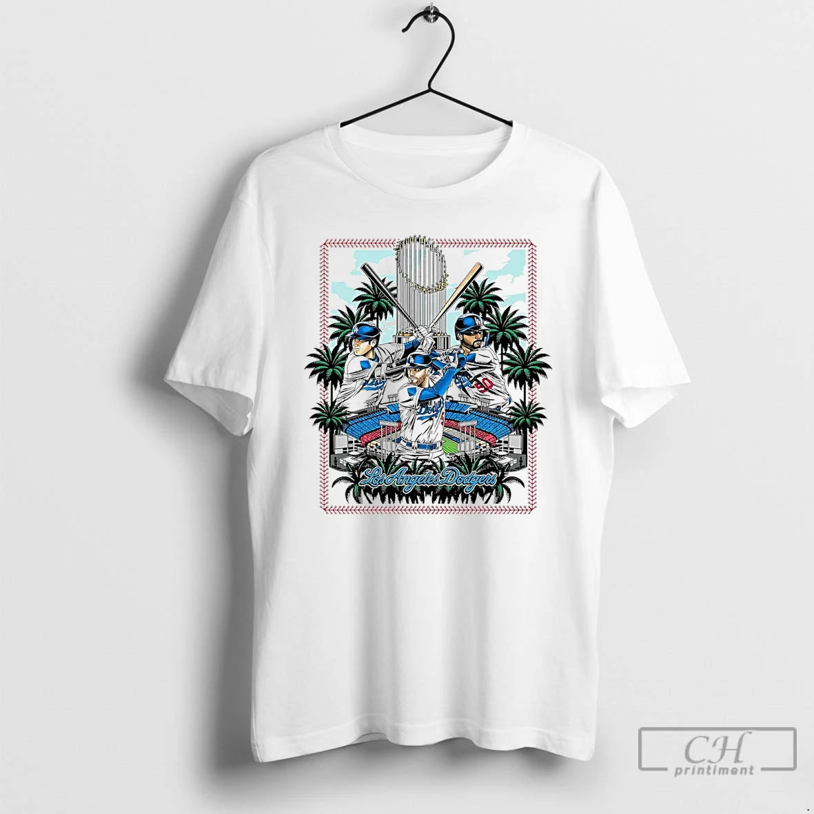 Premium Los Angeles Dodgers Palm Trophy 2025 Champions Stadium T Shirts Hoodie Sweatshirt | PurePodTees.com