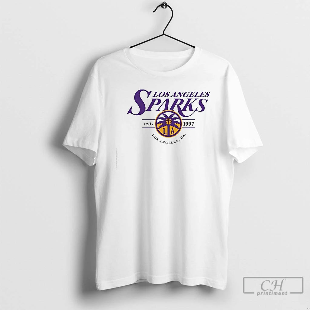 Premium Los Angeles Sparks Est 1977 Los Angeles Ca T Shirts Hoodie Sweatshirt | PurePodTees.com