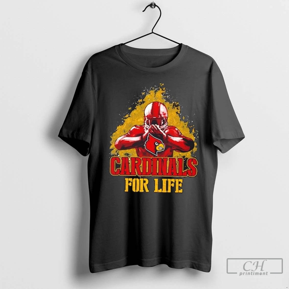 Premium Louisville Cardinals Football For Life Shirt Hoodie Sweatshirt | PurePodTees.com