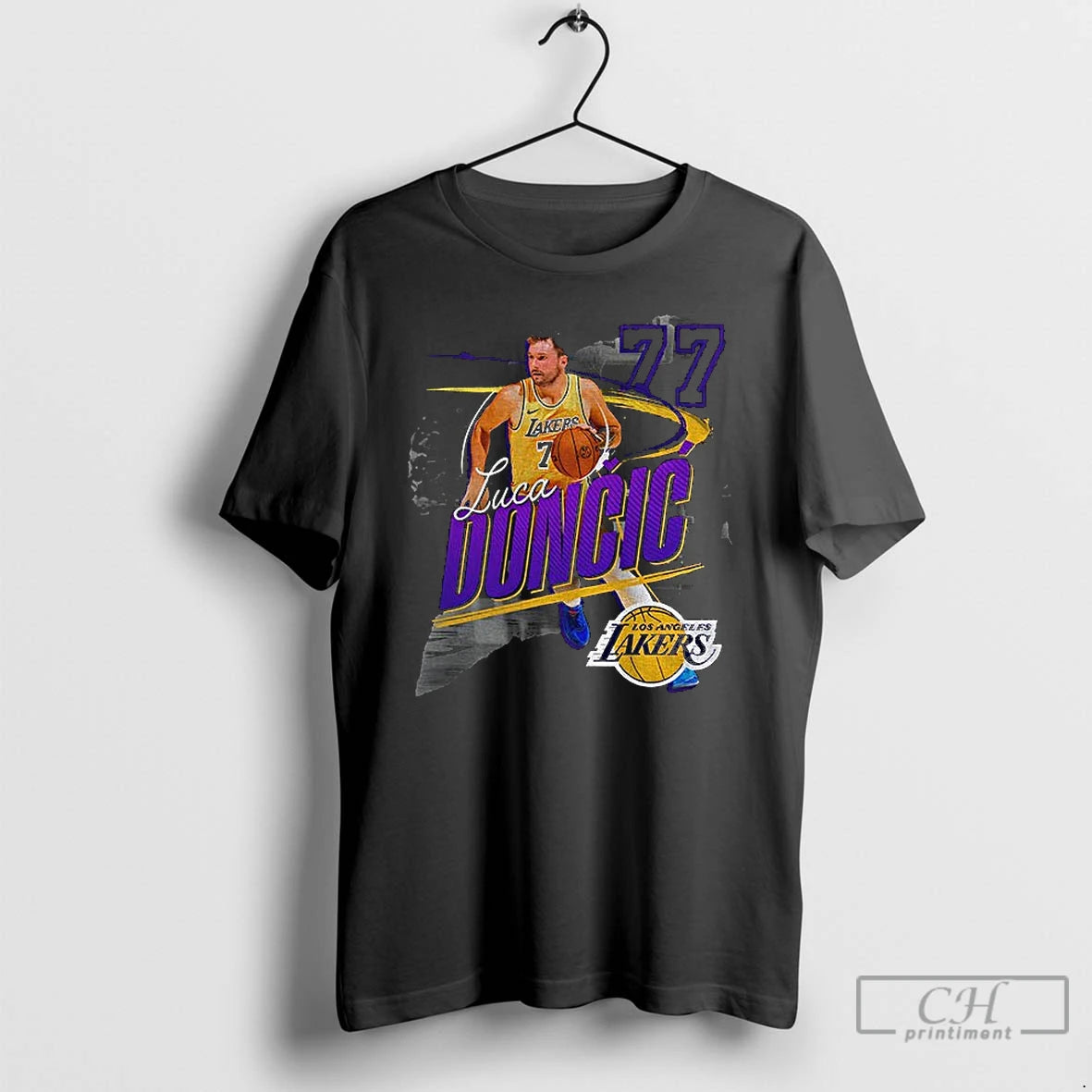Premium Luka Doncic 77 Los Angeles Lakers Nba Basketball Player Shirt Hoodie Sweatshirt | PurePodTees.com