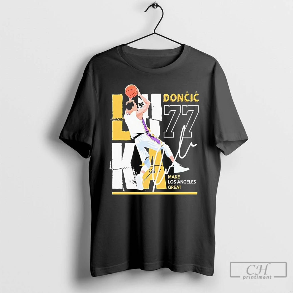 Premium Luka Doncic Make Los Angeles Great T Shirts Hoodie Sweatshirt | PurePodTees.com