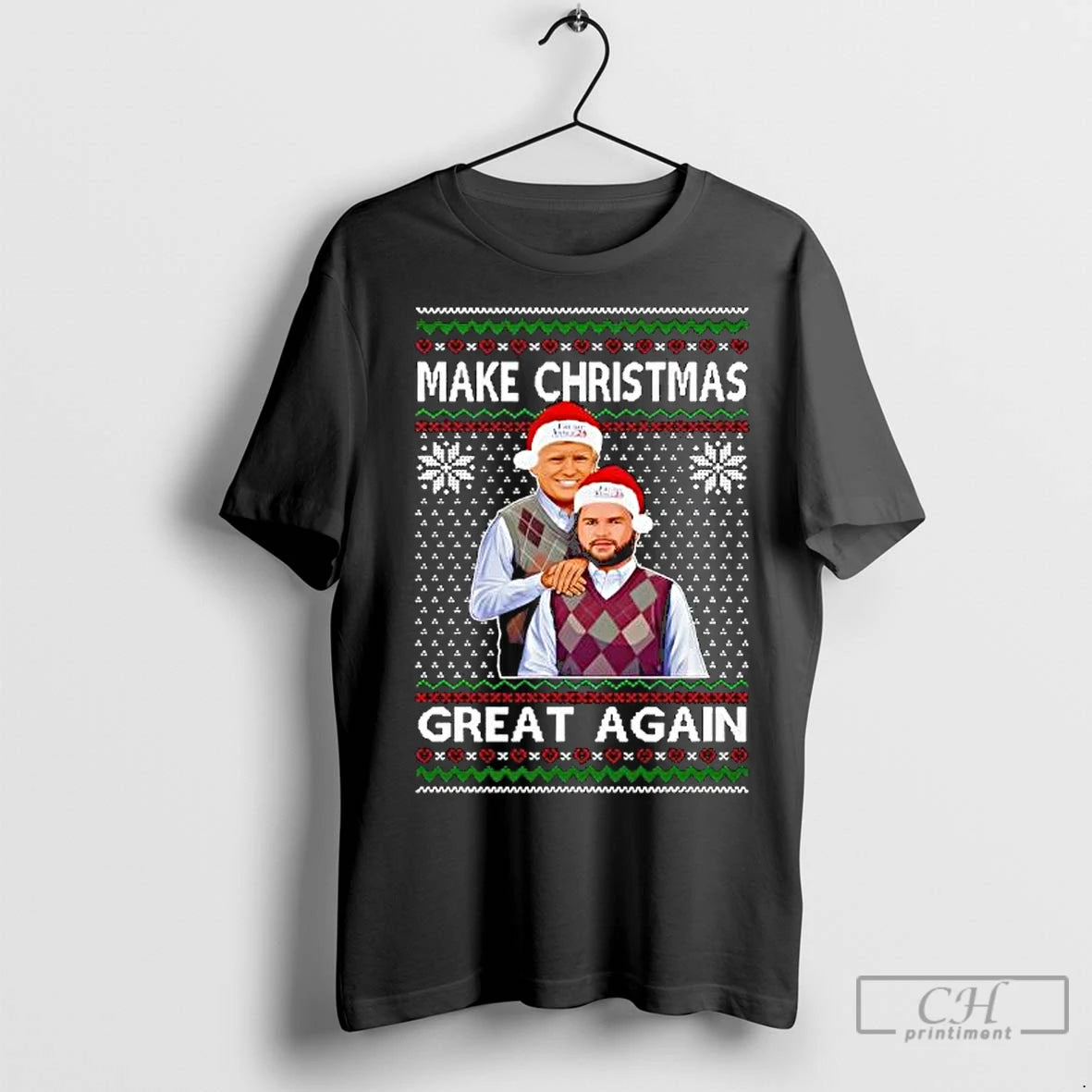 Premium Maga Trump Vance Stepbrothers Make Christmas Xmas Great Again Shirt Hoodie Sweatshirt | PurePodTees.com