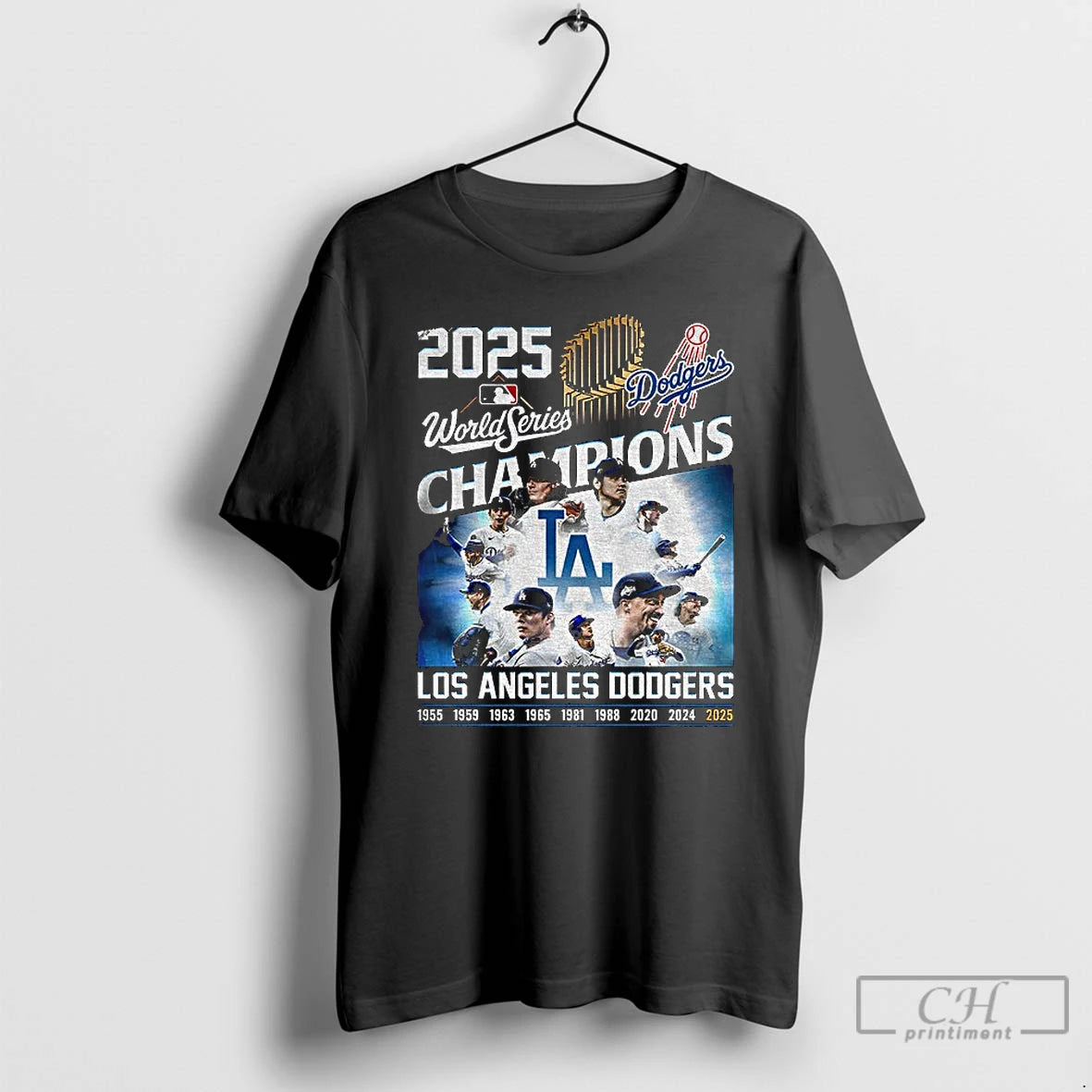 Premium Mlb Los Angeles Dodgers 1955 2025 World Series Champion Baseball Los Angeles Fan Gift Shirt Hoodie Sweatshirt
