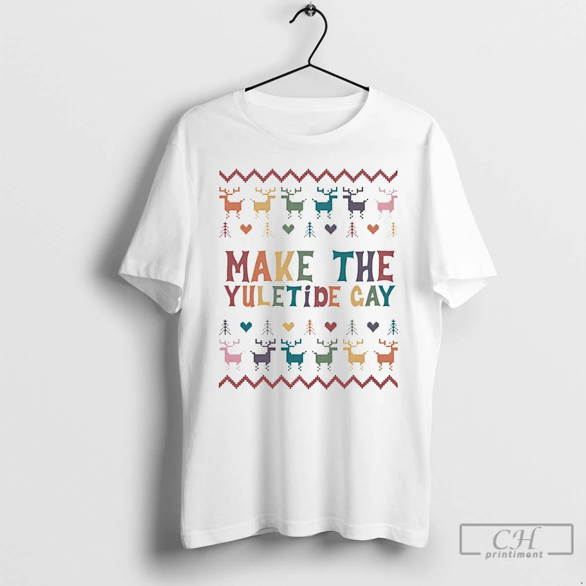 Premium Make The Yuletide Gay Christmas T Shirts Hoodie Sweatshirt | PurePodTees.com