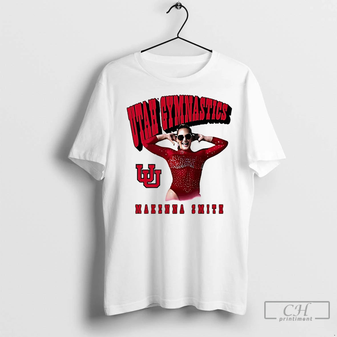 Premium Makenna Smith Utah Utes Gymnastics Portrait Sunglasses Shirt Hoodie Sweatshirt | PurePodTees.com