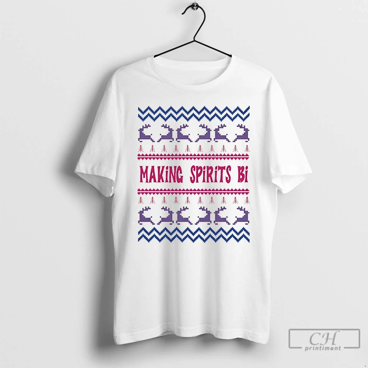 Premium Making Spirits Bi Christmas T Shirts Hoodie Sweatshirt | PurePodTees.com
