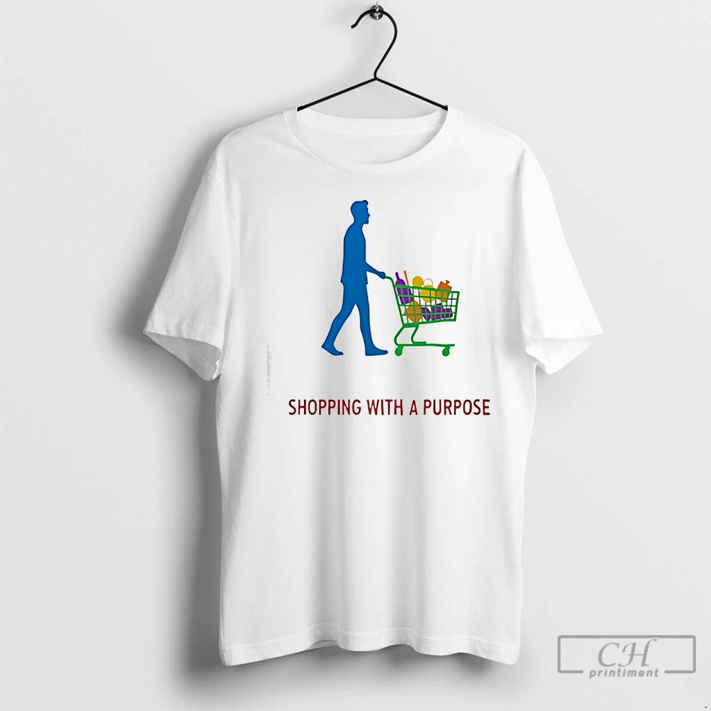 Premium Man Shopping With A Purpose Shirt Hoodie Sweatshirt | PurePodTees.com