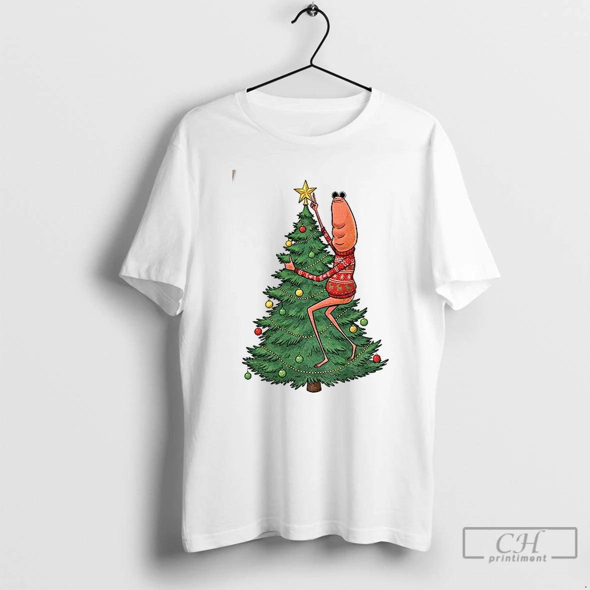 Premium Marcus The Worm Christmas Tree I Dont Like This Rock Viral Meme T Shirts Hoodie Sweatshirt | PurePodTees.com