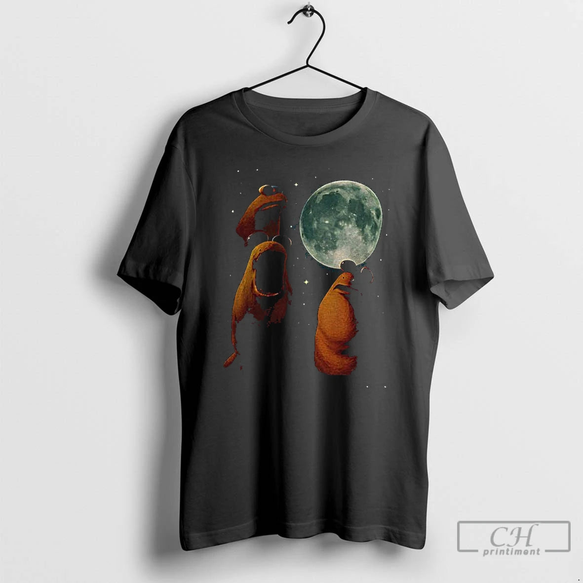 Premium Marcus The Worm Under Moonlight Retro Graphic T Shirts Hoodie Sweatshirt | PurePodTees.com