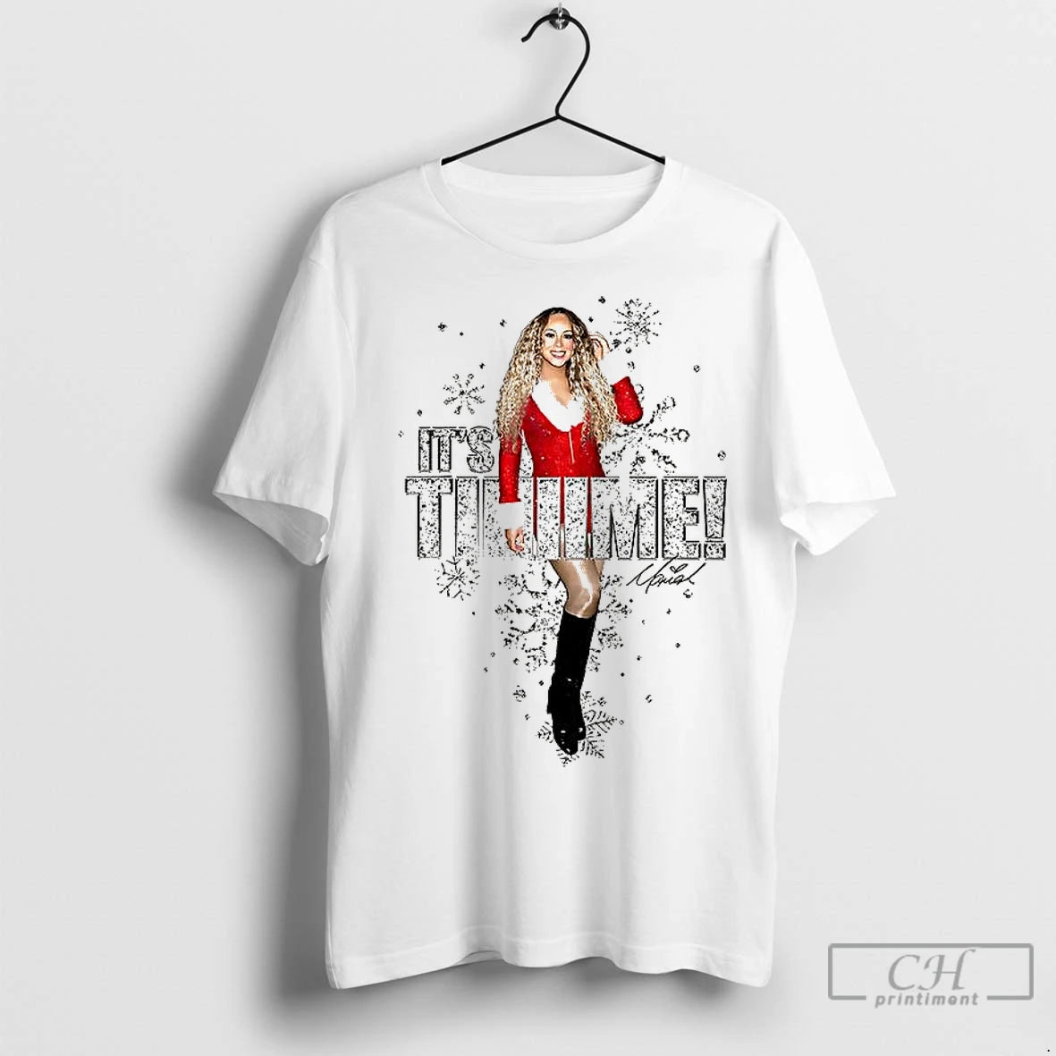 Premium Mariah Carey Christmas Its Time 2025 Shirt Hoodie Sweatshirt | PurePodTees.com