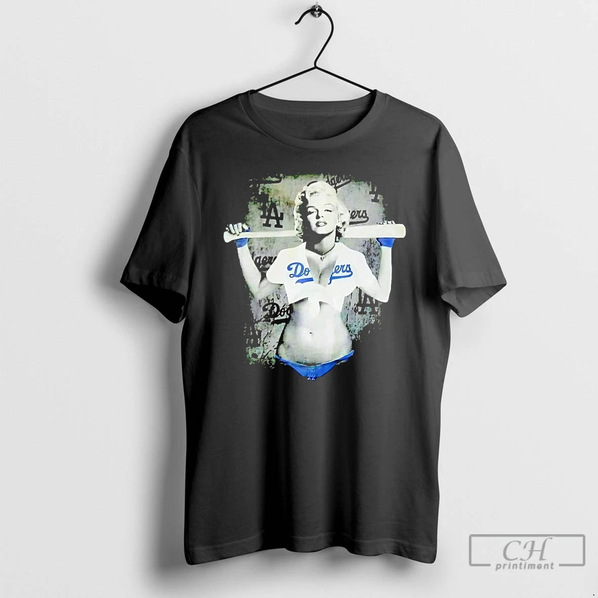 Premium Marilyn Monroe Los Angeles Dodgers T Shirts Hoodie Sweatshirt | PurePodTees.com