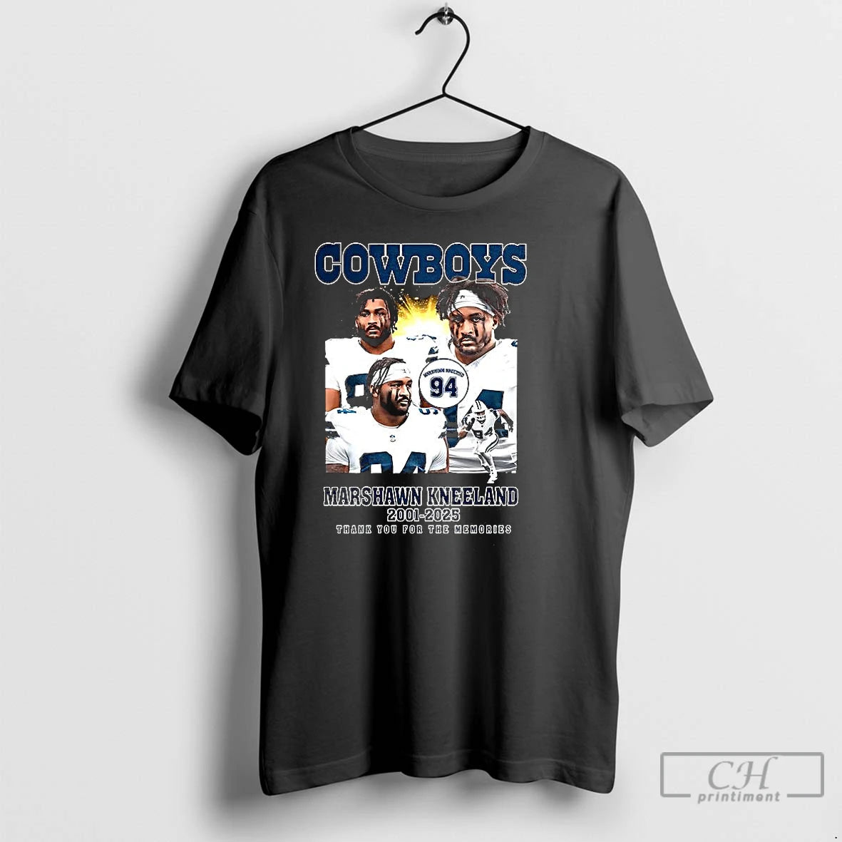 Premium Marshawn Kneeland Dallas Cowboys Number 94 2001 2025 Thank You For The Memories Shirt Hoodie Sweatshirt
