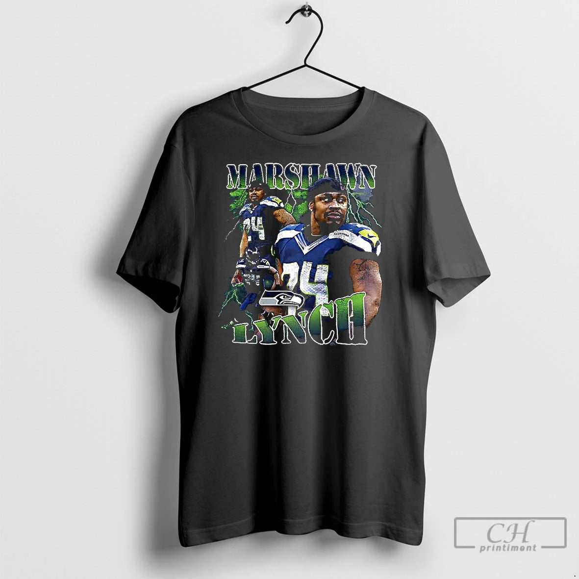 Premium Marshawn Lynch Seahawks Legendary Graphic Shirt Hoodie Sweatshirt | PurePodTees.com