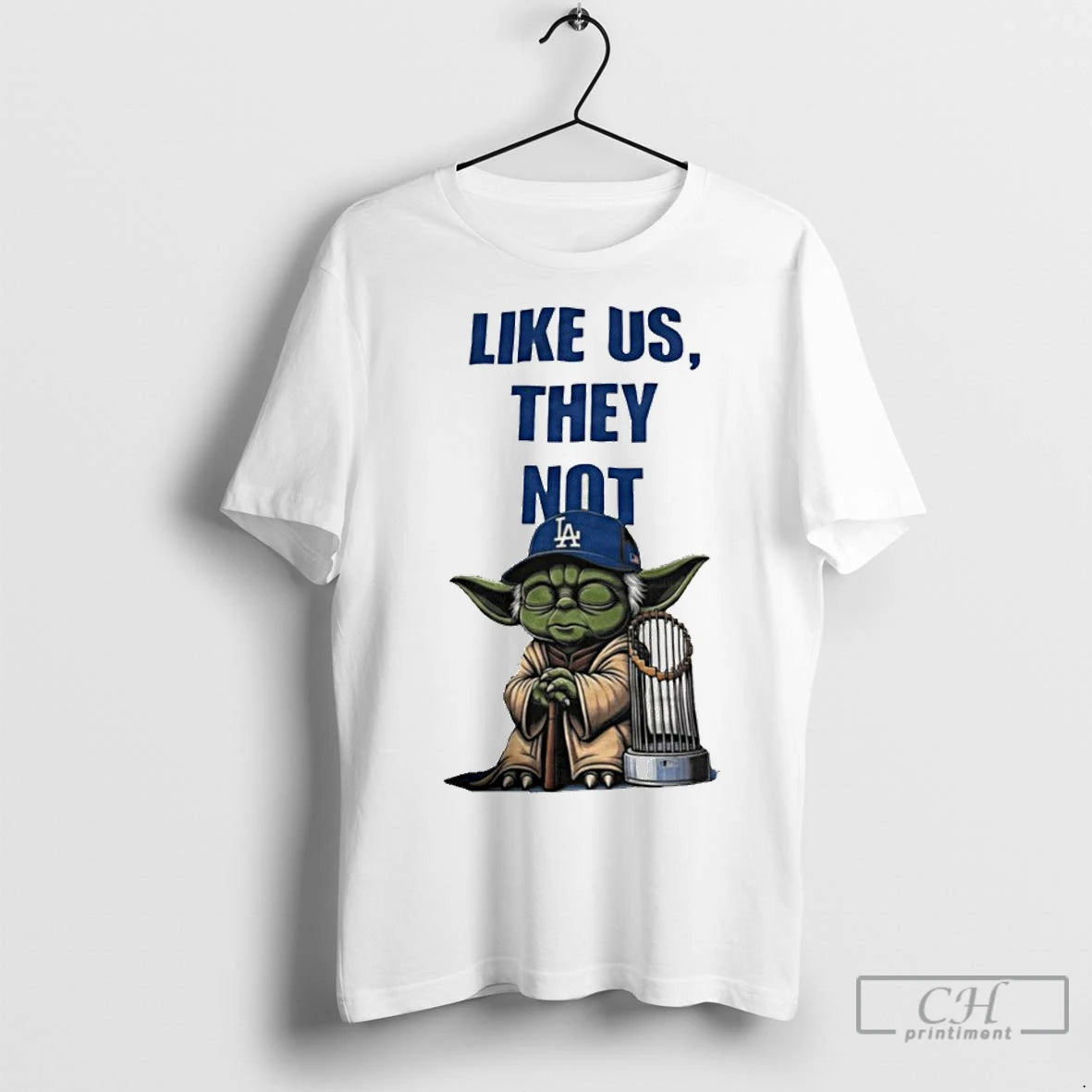 Premium Master Yoda Los Angeles Dodgers Like Us They Not Shirt Hoodie Sweatshirt | PurePodTees.com