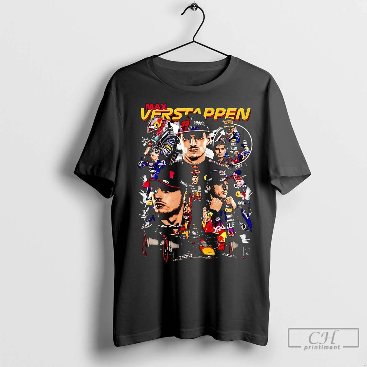 Premium Max Verstappen Picture Collage 2 Sided Shirt Hoodie Sweatshirt | PurePodTees.com