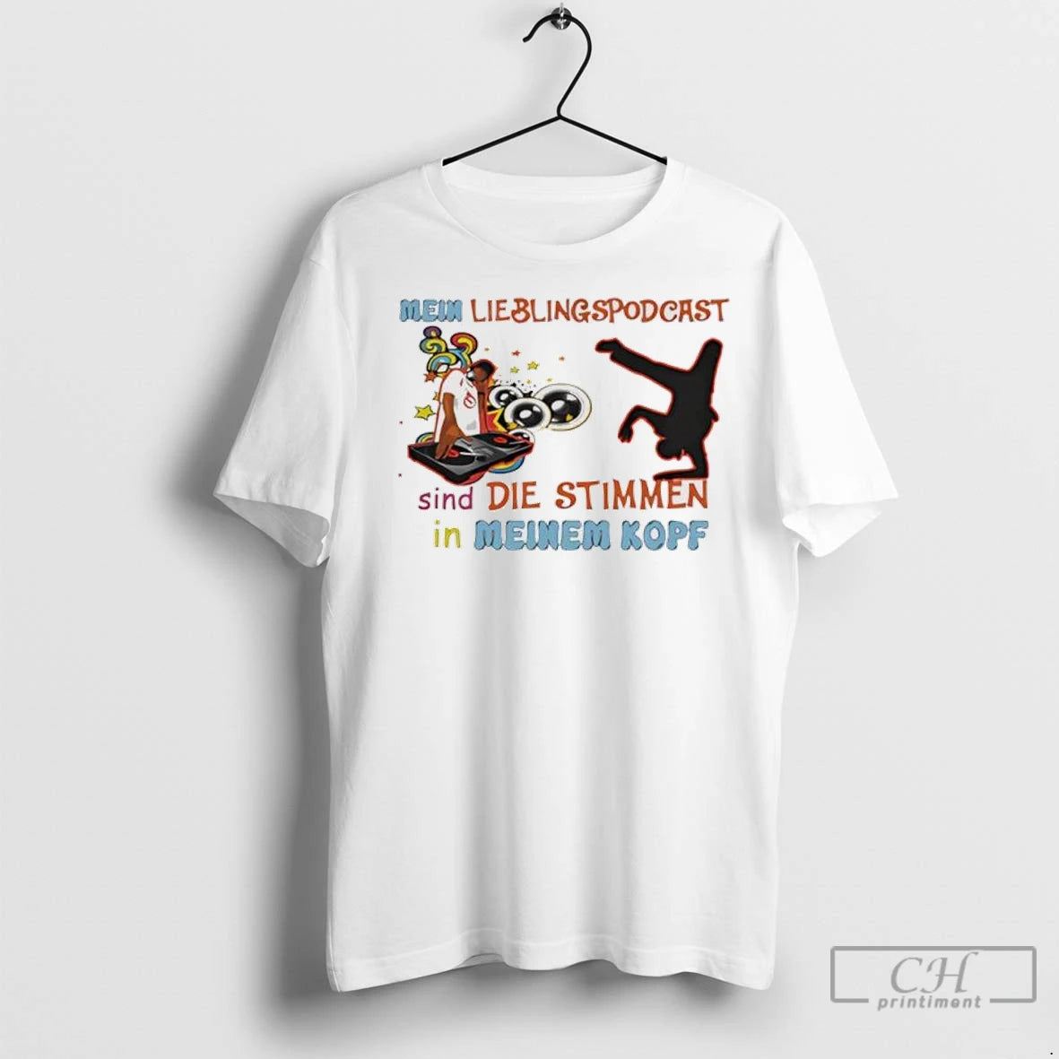 Premium Mein Lieblingspodcast Sind Die Stimmen In Meinem Kopf Shirt Hoodie Sweatshirt | PurePodTees.com